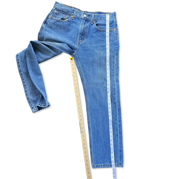 Levi’s 505 Men’s Jeans W32 L30 Straight Leg Blue Denim Classic Fit Zip Fly - Picture 10 of 16